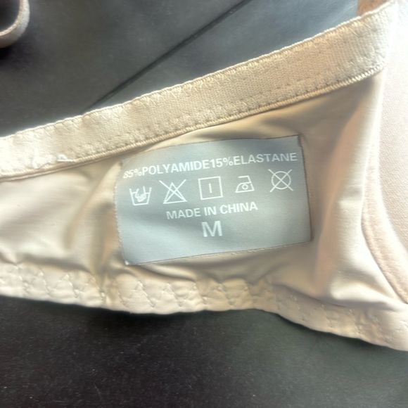 SHEIN 3 push up bras size M/ 80B fit like a 32/34B cup in pink, slate & nude EUC - Picture 7 of 8